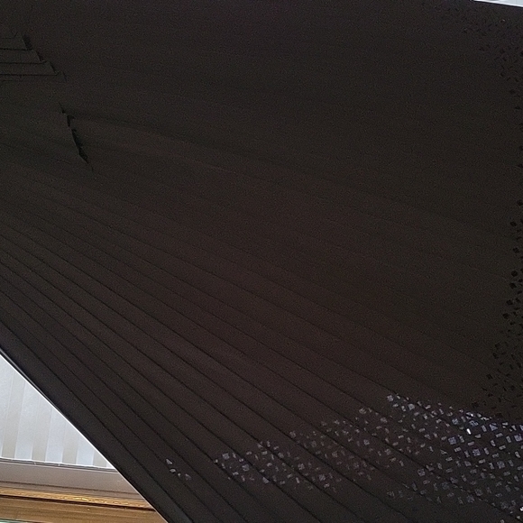 SOLD: Banana Republic Lazer-Cut Curved Hem Midi Dress in Navy Blue - Picture 7 of 10